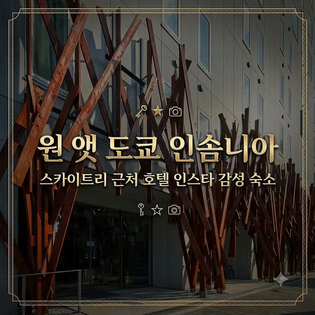 원 앳 도쿄 인솜니아 도쿄 숙소 추천 | ONE@Tokyo by insomnia Best Tokyo Hotel