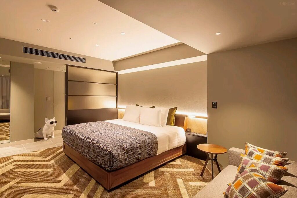 도쿄 시부야 스트림 호텔 침실 | Shibuya Stream Hotel Guest Room